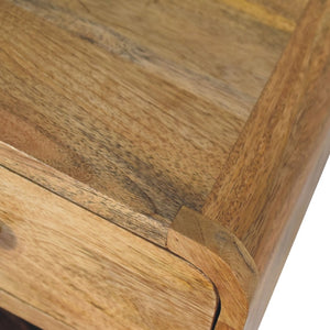HomeRoots 12" Oak Solid Wood Floating Nightstand with Drawer – Modern Rustic Charm for Any Space! 651485