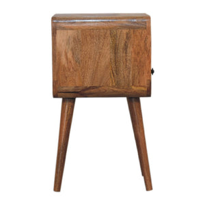 HomeRoots 22" Rustic Mango Wood Nightstand with Drawer & Open Shelf – Perfect for Small Spaces & Versatile Use 651491