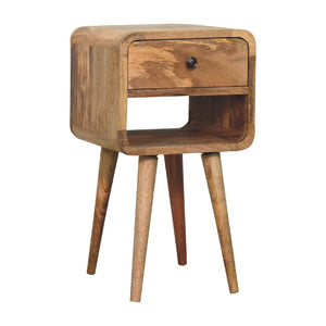 HomeRoots 22" Stylish Oak Solid Wood Nightstand - Versatile One-Drawer Table for Modern Bedrooms & Living Spaces 651494