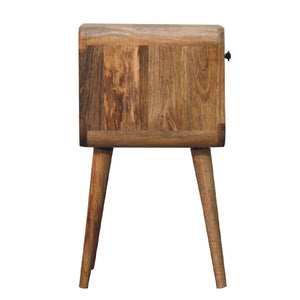 HomeRoots 22" Stylish Oak Solid Wood Nightstand - Versatile One-Drawer Table for Modern Bedrooms & Living Spaces 651494