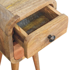 HomeRoots 16" Rustic Oak Solid Wood Nightstand with Two Drawers - Stylish Compact Storage for Any Room 651504