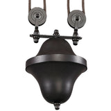 Farmhouse 56'' Wide 3-Light Linear Chandelier - Oiled Bronze 65151-3 Elk Lighting