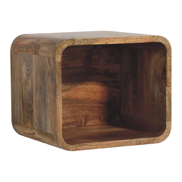 HomeRoots 12" Stylish Oak Floating Nightstand - Compact Solid Wood Shelving Solution for Modern Bedrooms 651533