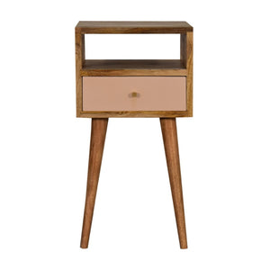HomeRoots 22" Light Brown Solid Wood Nightstand with Drawer - Versatile Accent Table for Bedroom & More 651555