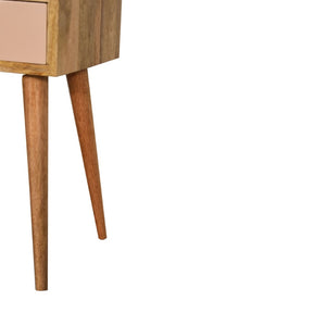 HomeRoots 22" Light Brown Solid Wood Nightstand with Drawer - Versatile Accent Table for Bedroom & More 651555