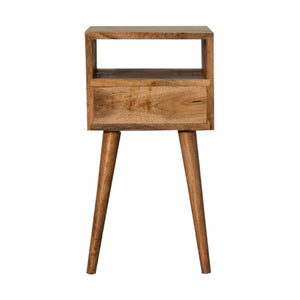 HomeRoots 22" Light Brown Solid Wood Nightstand with Drawer - Versatile Accent Table for Bedroom & More 651555