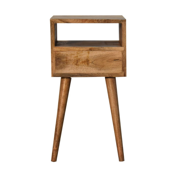 HomeRoots 22" Light Brown Solid Wood Nightstand with Drawer - Versatile Accent Table for Bedroom & More 651555