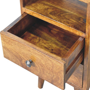 HomeRoots 20" Solid Wood Nightstand with Two Drawers - Modern Design, Compact, Versatile & Ready to Use! 651577
