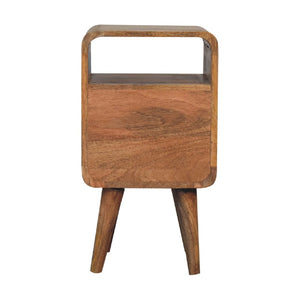 HomeRoots 22" Brown Solid Wood Nightstand with Two Drawers, Stylish Storage for Modern & Transitional Spaces 651581