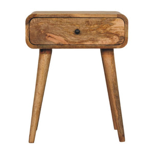 HomeRoots 22" Brown Solid Wood Nightstand with Drawer - Modern Accent Table for Bedroom, Living Room, or Hallway 651586
