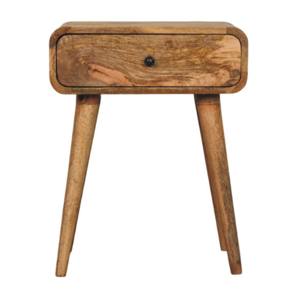 HomeRoots 22" Brown Solid Wood Nightstand with Drawer - Modern Accent Table for Bedroom, Living Room, or Hallway 651586