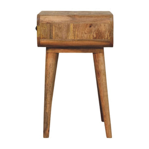 HomeRoots 22" Brown Solid Wood Nightstand with Drawer - Modern Accent Table for Bedroom, Living Room, or Hallway 651586