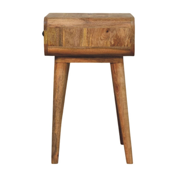 HomeRoots 22" Brown Solid Wood Nightstand with Drawer - Modern Accent Table for Bedroom, Living Room, or Hallway 651586