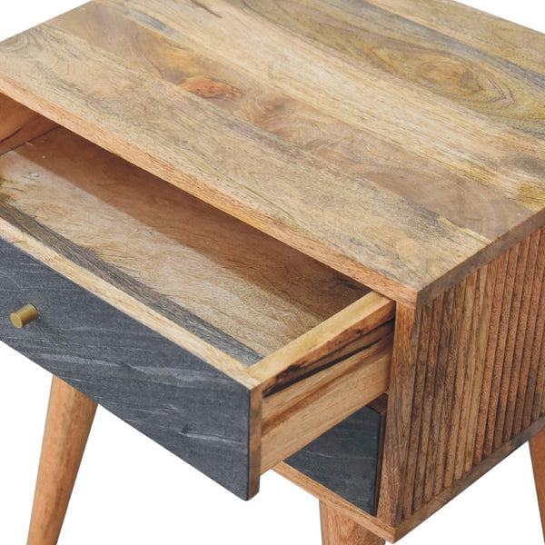 HomeRoots 23" Brown Solid Wood Nightstand with Two Drawers – Timeless Design, Sturdy Storage & Versatile Style 651593