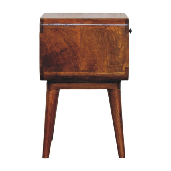 HomeRoots 22" Brown Solid Wood Nightstand with Drawer - Stylish, Durable, Versatile Storage Solution for Any Room 651606