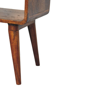 HomeRoots 22" Brown Solid Wood Nightstand with Drawer - Stylish, Durable, Versatile Storage Solution for Any Room 651606