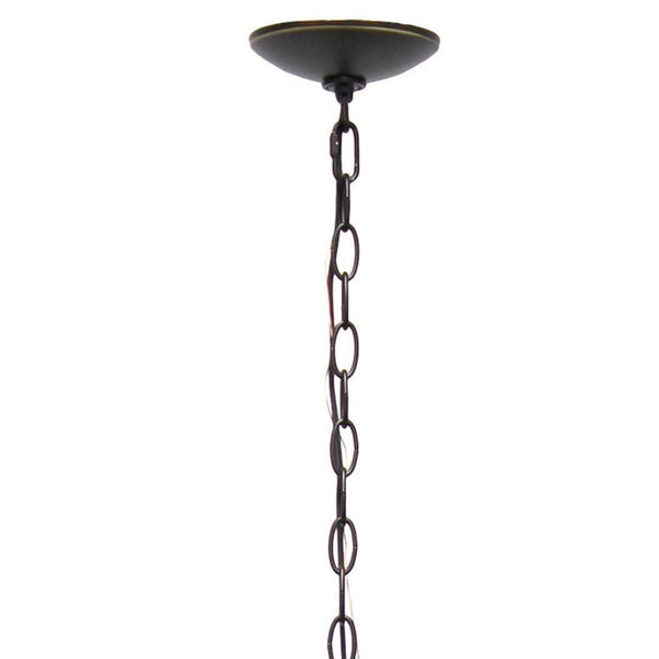 HomeRoots Bronze Three-Light Sphere Ceiling Light Fixture with Clear Glass Shades for Modern Industrial Elegance 651645