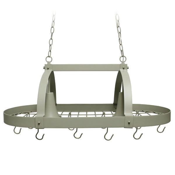 HomeRoots Slate Gray Two-Light Metal Ceiling Fixture – Modern Geometric Design for Kitchen & Dining Spaces 651662