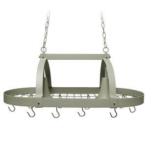 HomeRoots Slate Gray Two-Light Metal Ceiling Fixture – Modern Geometric Design for Kitchen & Dining Spaces 651662