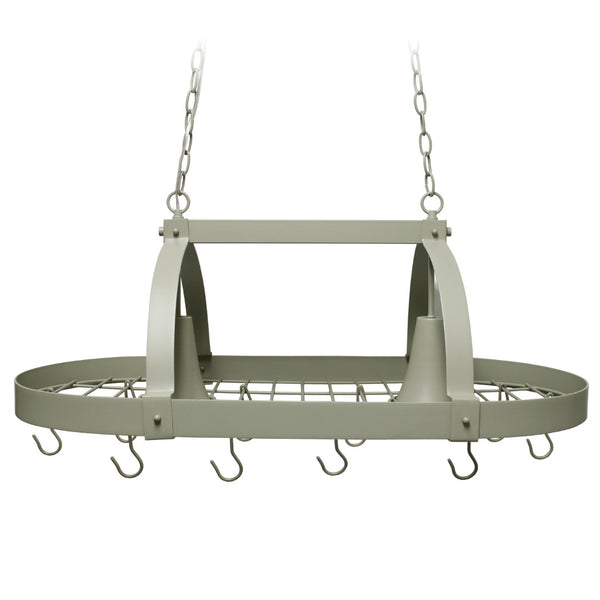 HomeRoots Slate Gray Two-Light Metal Ceiling Fixture – Modern Geometric Design for Kitchen & Dining Spaces 651662