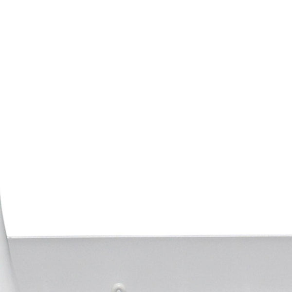 HomeRoots White Contemporary Two-Light Metal Pendant Ceiling Light for Kitchen, Dining, and Entryway Use 651663