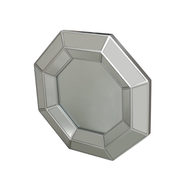 English Elm Christopher Knight Home® - WALL Silver Framed Mirror 39x38.5 MDF Decorative Vanity Wall Mirror Modern Sleek Accent Piece 65167.00SILV