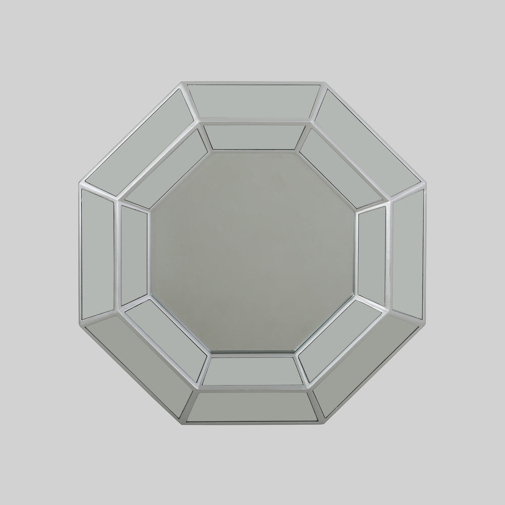 English Elm Christopher Knight Home® - WALL Silver Framed Mirror 39x38.5 MDF Decorative Vanity Wall Mirror Modern Sleek Accent Piece 65167.00SILV