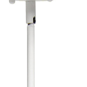 HomeRoots White Cylinder Iron Ceiling Light - Modern Pendant with Adjustable Drop for Stylish Illumination 651681