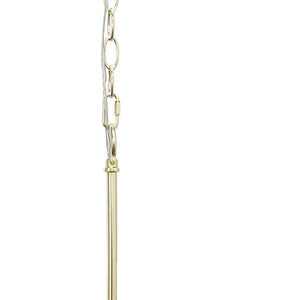 HomeRoots Gold Sphere Three-Light Ceiling Fixture with Clear Glass Shades - Modern Elegance for Any Room 651704