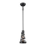 Zabrina 5'' Wide 1-Light Mini Pendant - Oil Rubbed Bronze with Metal Shade - Includes Adapter Kit 65182/1-LA Elk Lighting