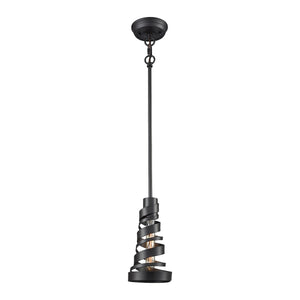 Zabrina 5'' Wide 1-Light Mini Pendant - Oil Rubbed Bronze with Metal Shade 65182/1 Elk Lighting