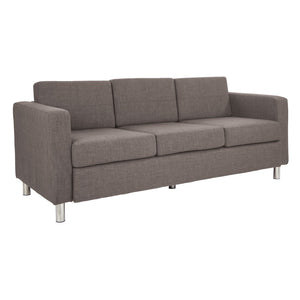 OSP Home Furnishings Pacific Sofa Couch Cement