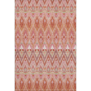 HomeRoots 10' Southwestern Washable Area Rug in Pink, Orange & Mint Green - UV Protected & Durable Design 651911
