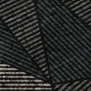 HomeRoots 10' X 14' Black And Ivory Geometric Area Rug - Stylish, Stain Resistant, UV Protected for Any Space 651935