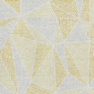 HomeRoots 10' X 14' Gold and Gray Geometric Area Rug - Stylish, Washable, UV-Protected for Modern Living Spaces 651953