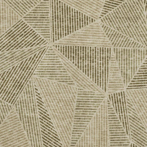 HomeRoots 10' X 14' Khaki Geometric Washable Area Rug - Stylish, Durable, UV-Protected for Modern Living Spaces 651965