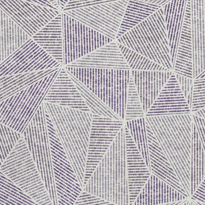 HomeRoots 5' X 8' Stylish Purple and Silver Geometric Area Rug - Washable, UV-Protected, and Stain-Resistant! 651979