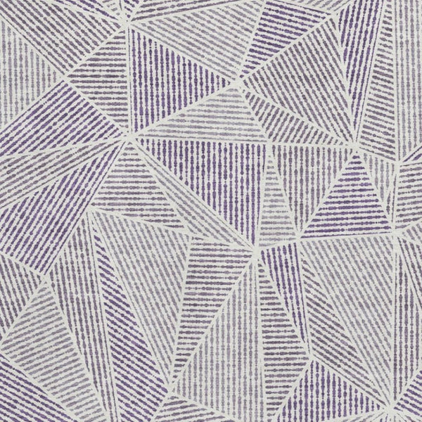 HomeRoots 5' X 8' Stylish Purple and Silver Geometric Area Rug - Washable, UV-Protected, and Stain-Resistant! 651979
