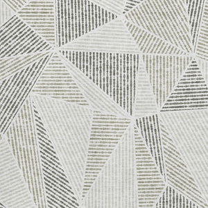HomeRoots 5' X 8' Stylish Taupe and Silver Geometric Washable Area Rug with UV Protection for Modern Homes 651991