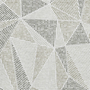 HomeRoots 8' X 10' Stylish Taupe and Silver Geometric Area Rug - Washable, UV-Protected, Durable & Easy Care! 651993