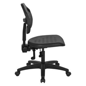 OSP Home Furnishings Task Chair with Ergonomic Lumbar Support Urethane Seat Greenguard Certified for Office Use KH81303