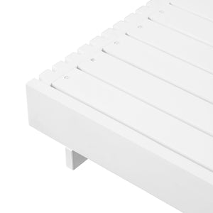 English Elm Modern Acacia Wood Outdoor Chaise Lounge Slatted Reclining Poolside Sun Chair Cream,White N770P281696W_N770P208317C