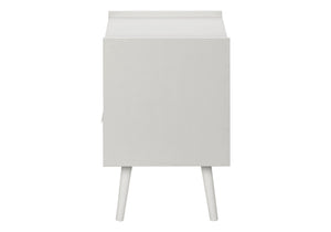 English Elm Accent Side Table Rustic Grey Laminate Compact Storage Cabinet Transitional Bedroom White B2710P461711