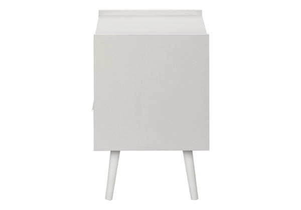 English Elm Accent Side Table Rustic Grey Laminate Compact Storage Cabinet Transitional Bedroom White B2710P461711