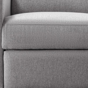 HomeRoots 26" Gray Tufted Linen Recliner Chair - 360° Swivel, Rocking & Gliding Comfort for Any Space 652002