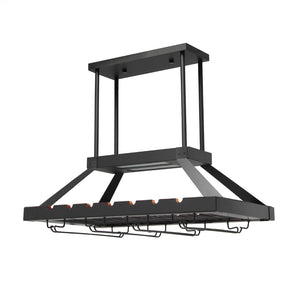 HomeRoots Bronze Two-Light LED Pendant Fixture – Industrial Edison Style for Modern Kitchen & Dining Spaces 652020