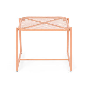 English Elm Christopher Knight Home® - ELBA Industrial Mesh Side Table 15.5"H — Powder-Coated Iron Frame, Modern Rounded Edges, Durable Design Orange 65204.00ORG