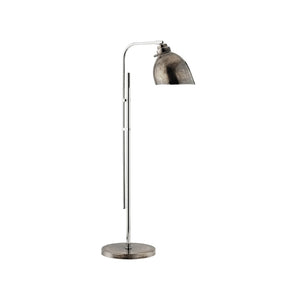 Wildwood Roxy Polished Nickel & Copper Floor Lamp — Adjustable Pharmacy-Style Task Lighting, 41"–58" Height 65215