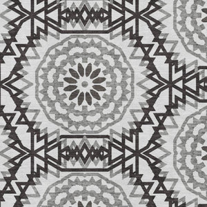 HomeRoots 8' X 10' Modern Geometric Washable Area Rug – UV Protected, Stain Resistant, Ideal for High-Traffic Spaces 652309