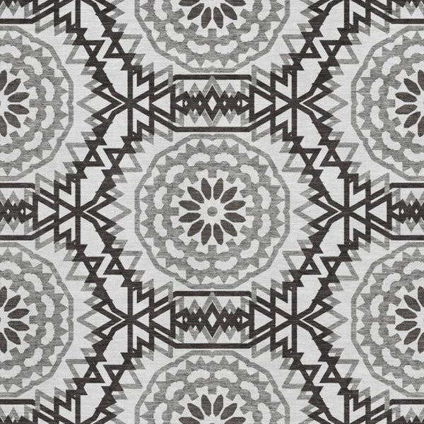 HomeRoots 8' X 10' Modern Geometric Washable Area Rug – UV Protected, Stain Resistant, Ideal for High-Traffic Spaces 652309